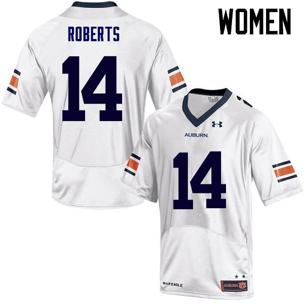 Women Auburn Tigers #14 Stephen Roberts College Football Jerseys Sale-White - Click Image to Close